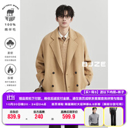 伯爵卓爾高端全羊毛雙面呢大衣100%男士2025秋冬季新款中長款通勤男裝外套 黃金羊毛 【常規(guī)款-無內(nèi)膽】 L (175)
