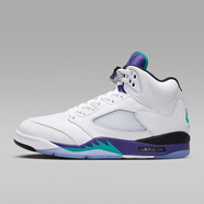 耐克（NIKE）AIR JORDAN 5 AJ5 喬5男子籃球鞋 白色/冰葡萄紫/黑/祖母綠HQ7978-100 41