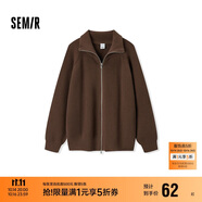 森馬（Semir）針織衫男高領(lǐng)毛衫情侶款開衫外套可內(nèi)搭秋季上衣純色101524106204
