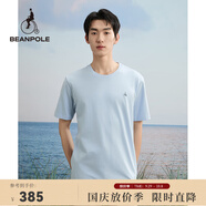 beanpole【3A抗菌】   夏季男士日常通勤舒適休閑短袖圓領(lǐng)T恤 天藍色 L 180/96A
