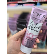旁氏（POND'S）香港購PONDS明亮潔面乳100g控油祛痘膠原蛋白提亮膚色印尼產 100g/L 旁氏膠深層清潔洗面奶100g粉白