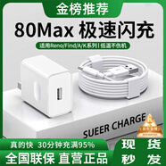 蜜瑪適配OPPO充電器80w100w充電線真我Reno12/13原裝氮化鎵快充FindX7X8pro閃充套裝type-c手機(jī)數(shù)據(jù)線 【適配80W機(jī)型】超級(jí)閃充頭+1.5米6A線