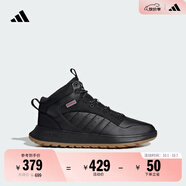 adidas FUSION STORM 2.0加絨保暖中幫運動鞋男女秋冬阿迪達斯 黑色/樹脂黃   36  