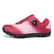 雙丁男款鎖鞋公路車(chē)騎行鞋無(wú)鎖鎖踏山地自行車(chē)耐磨騎車(chē)騎行裝備、 玫紅 #39