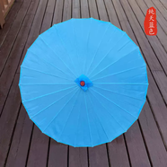 語(yǔ)森憶雨竹林舞蹈傘道具古典舞兒童跳舞專(zhuān)用傘傣族演出純色群舞表演傘 純天藍色 純天藍色 純天藍色 82cm+半穿