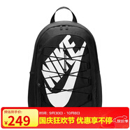 耐克（NIKE）男女雙肩包背包 大容量旅行包電腦書包休閑包DV1296-010 黑白