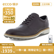 愛(ài)步（ECCO）男鞋新款經(jīng)典混合系列防水舒適休閑皮鞋高爾夫球鞋110214香港現貨 110214-01178 44