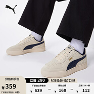彪馬（PUMA）美式復(fù)古透氣小白鞋男女休閑厚底板鞋運(yùn)動(dòng)鞋CAVEN 391939 杏仁糖色-海軍藍(lán)-09 38