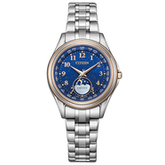 西鐵城（CITIZEN）情侶款手表EXCEED 電波表30周年限量款星空盤(pán)電波表 自動(dòng)對時(shí)腕表 EE1016-66L女款