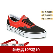 VANS男鞋女鞋時(shí)尚板鞋低幫學(xué)生球鞋系帶黑色/紅色春夏VN0A54F14G01 黑色/紅色 40