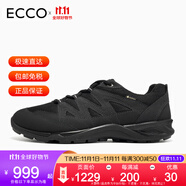 ECCO愛(ài)步男士運(yùn)動(dòng)鞋 春夏戶外防水透氣網(wǎng)面休閑鞋耐磨跑鞋 熱酷825784 黑色825784-51707 42