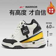 回力官方男鞋冬季皮面板鞋男新款內增高運動(dòng)鞋子男潮流百搭高幫鞋