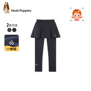 暇步士（Hush Puppies）童裝女童加絨打底褲大童休閑舒適百搭兒童裙褲 藏藍   150   