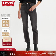 Levi's【特價(jià)來(lái)襲】李維斯女士老錢(qián)風(fēng)美式復(fù)古休閑cleanfit牛仔褲 灰黑色1 29 (28)