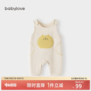 babylove寶寶背帶褲春秋外穿連體褲超萌可愛(ài)休閑長(zhǎng)褲洋氣嬰兒褲子
