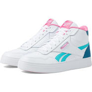 銳步（Reebok）高幫鞋女士舒適透氣支撐耐磨白色皮革高幫設計輕便日常休閑 Footwear White/Classic Te 37.5