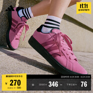 adidas「面包鞋」GRAND COURT BASE 00s休閑低幫板鞋男女阿迪達斯   粉色/碳黑   42.5