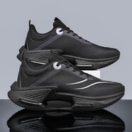 LINING李寧跑步鞋男減震氣墊碳板運動(dòng)鞋休閑秋冬透氣男鞋 李寧LINING全黑 43