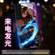 TKHE鬼滅之刃發(fā)光手機殼適用s25三星s24時(shí)尚s23plus網(wǎng)紅S22+來(lái)電閃s21ultra高級感s20玻璃note20+酷炫a 智能發(fā)光殼T040鬼滅之刃003 三星GalaxyS25