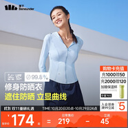 蕉下（beneunder）防曬衣女涼感修身AL11924短款辣妹防曬服女外套黎霧藍(lán)M