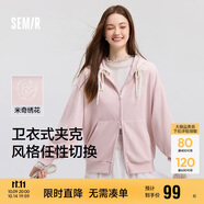 森馬迪士尼米奇家族合作外套女連帽寬松2025春季繡花夾克109125108001