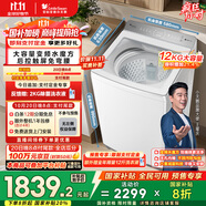 小天鵝（LittleSwan）波輪洗衣機全自動 12公斤大容量 小烏梅輕奢版【TB12VE20DW】水魔方防纏繞 家電國家補貼20%