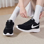 耐克（NIKE）女鞋 25冬季新款TANJUN運動(dòng)鞋輕便透氣網(wǎng)面鞋時(shí)尚休閑鞋緩震跑鞋 黑白經(jīng)典DV7786-001&DJ6257-004 35.5