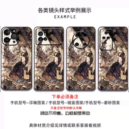通用復(fù)古巴洛克風(fēng)格插畫手機(jī)殼好看的日系設(shè)計(jì)另類小眾高級感適用于蘋果華為一加小米OPPO榮耀I(xiàn)QOO浮雕 圖2 iPhone其他型號