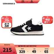 Converse匡威童裝男童運動鞋2025秋季新款魔術貼星劍標女童中小童百搭休閑 黑/白 32 【建議腳長19.5cm】