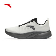 安踏（ANTA）凌空丨男鞋輕質(zhì)緩震跑步鞋舒適網(wǎng)面慢跑鞋黑色運動(dòng)鞋旅游鞋