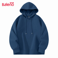 班尼路（Baleno）連帽衛(wèi)衣男春秋季潮流ins簡約大碼帶帽上衣男生寬松慵懶純色帽衫