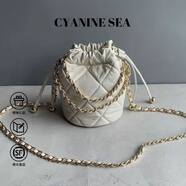 海青藍(lán) CYANINE SEA輕奢包包女款2025手提水桶包單肩斜挎包女士包生日禮物送女友老婆 白色