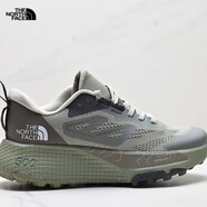 北面（The North Face）500徒步新款男鞋戶(hù)外網(wǎng)面休閑跑步運動(dòng)鞋越野跑NF0A83N3-J4U 軍綠 42