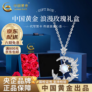 中國黃金（CHINA GOLD）藍(lán)桉與鳥純銀項(xiàng)鏈女生2025新款吊墜輕奢生日禮物中秋節(jié)禮物送女友 藍(lán)桉與釋槐鳥項(xiàng)鏈【玫瑰禮盒】