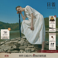 日著俠拂米V領(lǐng)短袖連衣裙2025夏季新款原創(chuàng)印花氣質(zhì)高級(jí)中長(zhǎng)裙女 拂米 XL