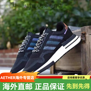 阿迪達斯 （adidas）超軟春秋網(wǎng)面三葉草ZX500 悟空爆米花軟彈男女軟底透氣輕盈慢跑鞋 黑彩 36