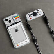 莫凡（Mofi）LAZlz原創(chuàng)拍立得相機卡包15蘋 果14新款16適用iphone13手機保護 透明卡套+背夾+掛繩 華為P30Pro