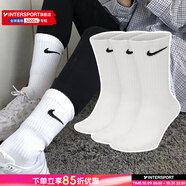 耐克（NIKE）男襪女襪 25新款訓(xùn)練透氣短中長(zhǎng)襪快干休閑跑步健身運(yùn)動(dòng)nike襪子 SX7676-100/三雙裝/長(zhǎng)襪 L/26-28厘米/42-46碼