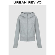 UR2025冬季新款女裝簡(jiǎn)約基礎運動(dòng)風(fēng)連帽短款外套UYB150003