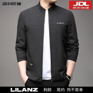 LESS IS MORE LILANZ利郎男士長袖外套立領(lǐng)秋季新款中青年男裝時尚外搭商務(wù)百搭夾克潮 黑色 2XL (185) 【建議145-165斤】