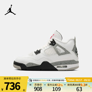 NIKE耐克大童男女鞋AIR JORDAN 4 RETRO OG AJ4運(yùn)動(dòng)籃球鞋IB4171-100 IB4171-100 36