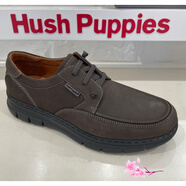 暇步士（Hush Puppies）2024秋舒適商務(wù)懶人免系男休閑皮鞋B6R01CM4 深灰色 43