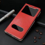 【品質(zhì)原裝】適用于蘋(píng)果6plus翻蓋手機殼真皮iphone7/8/x皮套男女 紅色 iPhone_6s_Plus