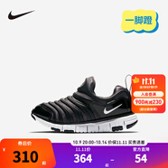 NIKE 耐克男女童毛毛蟲(chóng)運動(dòng)鞋DYNAMO FREE緩震舒適兒童一腳蹬休閑童鞋 343738-013 28 【建議腳長(cháng)17cm】