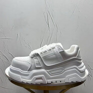 吉普森歐洲站男鞋2025秋季新款痞帥輕奢休閑板鞋軟底百搭感運動鞋 白色 42