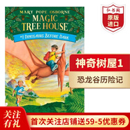神奇樹(shù)屋 英文原版 Magic Tree House1-4冊全套盒裝 橋梁章節書(shū) 英語(yǔ)課外閱讀 美國小學(xué)推薦 神奇樹(shù)屋1：恐龍谷歷險記