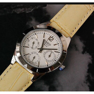 卡西歐（CASIO）日本時尚潮流石英三眼指針防水女手表LTP-2069D 2069L 1241 LTP-2069L-7A1