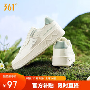 361°運(yùn)動(dòng)女鞋秋冬季透氣開學(xué)厚底增高小白休閑板鞋子女682426611-2