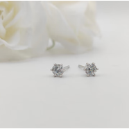 XUPING旭平首飾合金【第二件0元】福利專(zhuān)享時(shí)尚氣質(zhì)潮流小眾設計百搭通勤飾品 六爪單石耳釘約4mm