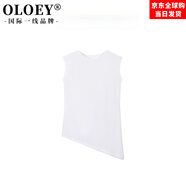 OLOEY國際一線(xiàn)品牌白幕極簡(jiǎn)風(fēng)高腰垂感微喇褲女秋修身顯瘦休閑褲長(cháng)褲 白色上衣 建議手洗或干洗 36 (90-100斤君君尺碼)
